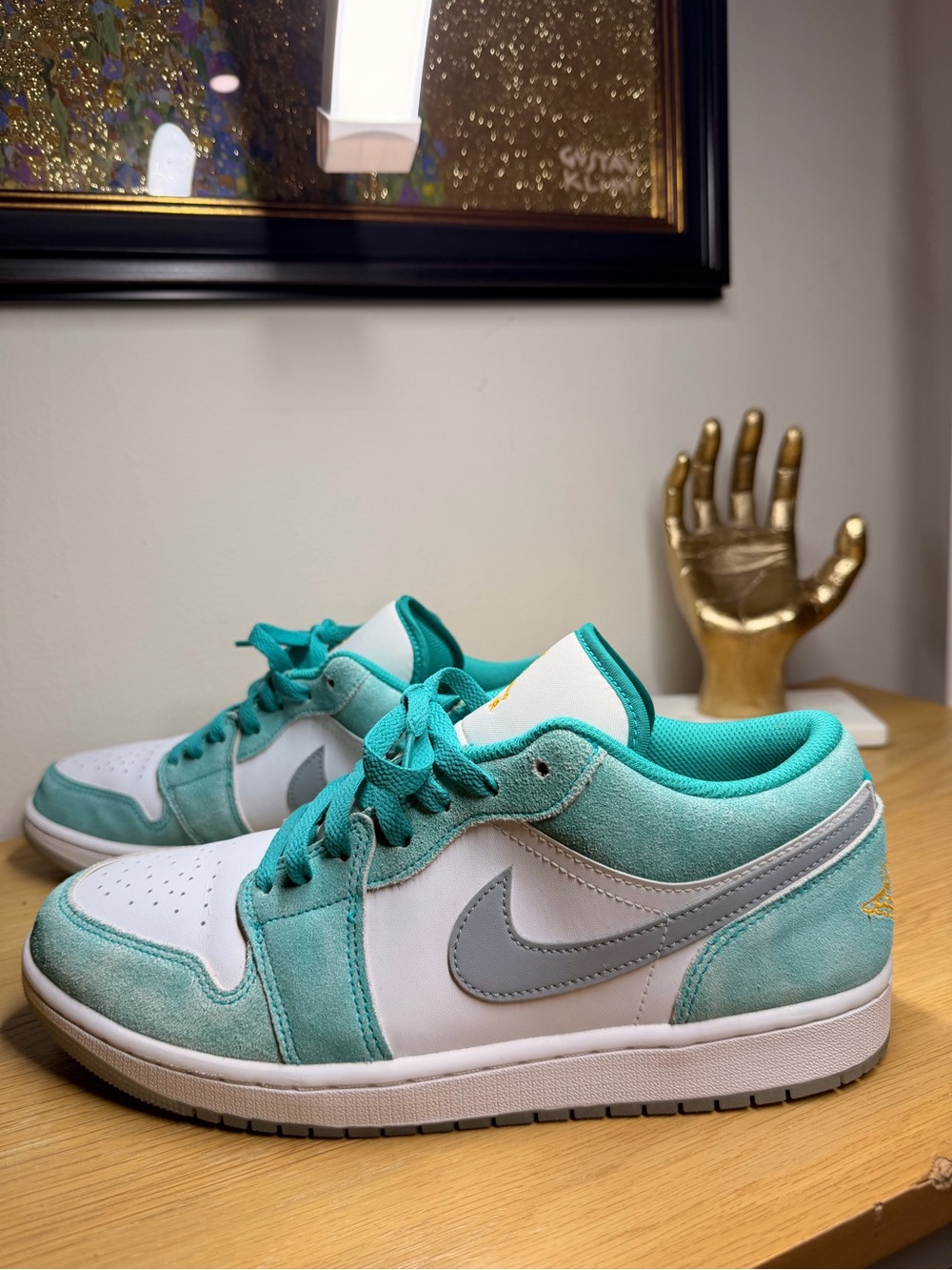 Air Jordan 1 Low SE New Emerald DN3705-301 Mens Size 10